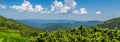 Panorama of Carpathian Mountains in summer Royalty Free Stock Photo