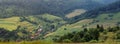 Panorama Carpathians villages