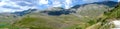 Panorama in castelluccio Royalty Free Stock Photo