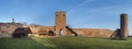 Panorama of the castle of dukes of Mazovia in Czersk