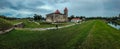 Panorama of a castle in Estonia. Royalty Free Stock Photo