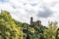 Panorama of the Castle Maus, Germany Rhine River Valley Royalty Free Stock Photo