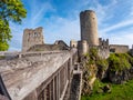 Panorama castle ruin Wolfstein near Neumarkt Bavaria