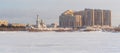 Cathedral of the Transfiguration in Surgut on a winter day. View Royalty Free Stock Photo