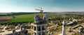 Panorama of the cement plant. Large cement plant Royalty Free Stock Photo