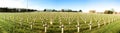 Panorama cemetery of French soldiers from World War 1 in Targette.