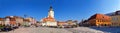 The Council Square Brasov, Romania, Transylvania - historical buildings - panorama - Piata Sfatului Royalty Free Stock Photo