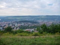 Panorama of central bohemia from a lookout above beroun city