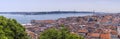 Panorama of central Lisbon, Portugal