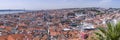 Panorama of central Lisbon, Portugal