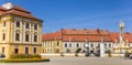 Panorama of the central market square of Jaromerice nad Rokytnou