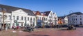 Panorama of the central market square in Jever