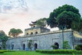 Panorama Central sector of Imperial Citadel of Thang Long,the cultural complex comprising the royal enclosure first built during t