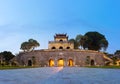 Panorama Central sector of Imperial Citadel of Thang Long,the cultural complex comprising the royal enclosure first built during t