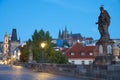 Prague centre panorama Royalty Free Stock Photo