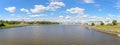 Panorama of the Cheboksary Bay overlooking the Volga River. Cheboksary. Chuvashia Russia Royalty Free Stock Photo