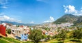 Panorama of Chefchaouen blue city