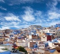 Panorama of Chefchaouen Medina in Morocco, Africa Royalty Free Stock Photo