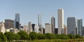 Panorama Chicago. Chicago cityscape. Skyscrapers of Chicago. Chicago downtown cityscape Royalty Free Stock Photo