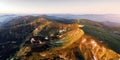 Panorama of Chornohirsky range in Ukrainian Carpathians