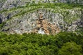 Panorama of Christian monastery Ostrog, Montenegro