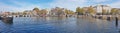 Panorama from the city Amsterdam with the Tiny bridge in the Net