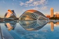 Panorama of City of Arts & Sciences complex in Valencia Royalty Free Stock Photo