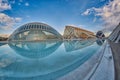 Panorama of City of Arts & Sciences complex in Valencia Royalty Free Stock Photo