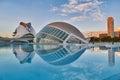 Panorama of City of Arts & Sciences complex in Valencia Royalty Free Stock Photo