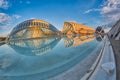 Panorama of City of Arts & Sciences complex in Valencia Royalty Free Stock Photo