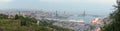 Panorama of the city of barcelona. Evening Royalty Free Stock Photo