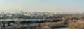 A panorama of the city from the Beihai East Gate hill in Jingshan Park, view of the southwestern part of the city