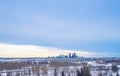 Panorama Of The City Of Calgary In The Winter