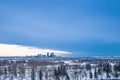 Panorama Of The City Of Calgary In The Winter