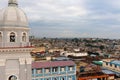 Panorama of the city center with old houses Santiago de Cuba, Cuba