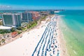 Panorama of city Clearwater Beach FL. Clearwater Beach Florida. Summer vacations in Florida. Beautiful View on Hotels Royalty Free Stock Photo
