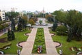 Panorama of the city of Donetsk from a great height