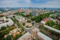 Panorama of the city of Donetsk from a great height