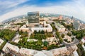 Panorama of the city of Donetsk from a great height Royalty Free Stock Photo