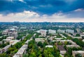 Panorama of the city of Donetsk from a great height