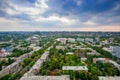 Panorama of the city of Donetsk from a great height