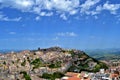 Panorama of the city of Enna Royalty Free Stock Photo