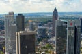 Panorama of the city of Frankfurt am Main from above