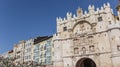 Panorama of the city gate at the Santa Maria bridge in Burgos