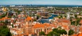 panorama of the city of Gdansk Poland Royalty Free Stock Photo