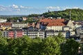 Panorama of the city of Gdansk, view on Biskupia mount, Poland Royalty Free Stock Photo