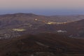 Panorama of the city of Khizi at sunset Royalty Free Stock Photo