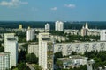 Panorama of the city of Minsk from the observation deck.