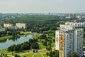 Panorama of the city of Minsk from the observation deck.