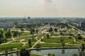 Panorama of the city of Minsk from the observation deck.